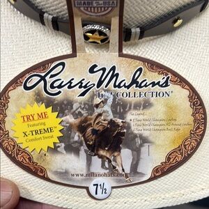 Larry Mahan Men’s 10X Oplin Straw Cowboy Hat